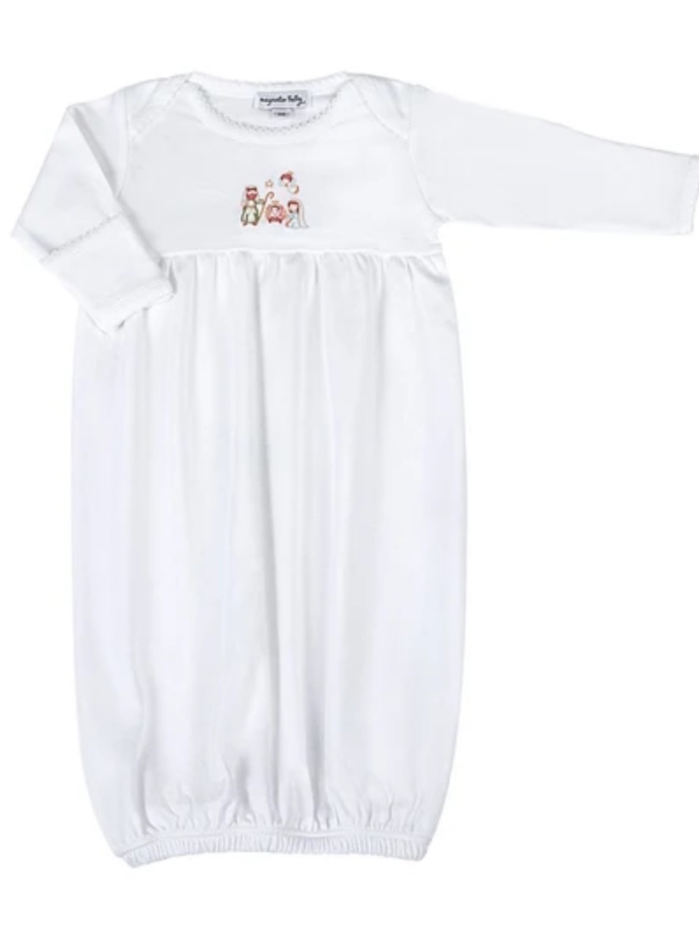 Magnolia Baby White Pina Cotton A Baby Is Born Nativity Sleep Gown Sac Newborn